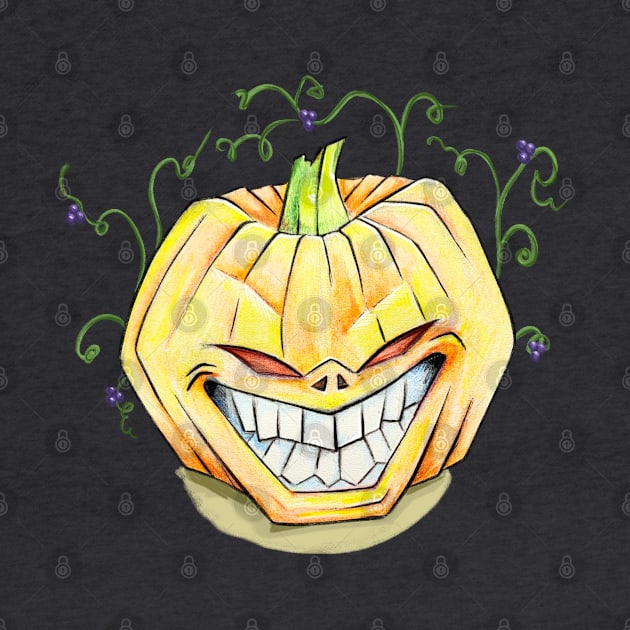 Evil pumpkin halloween by Torrika